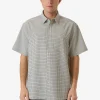 Hot Thrills Morphing Check Short Sleeve Shirt - Light Grey LightGrey