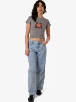 Fashion Thrills Natures Library Mini Tee - Washed Grey WashedGrey