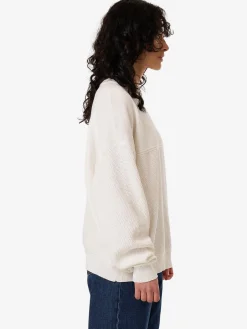 Hot Thrills Navigate Knit Pullover - Chalk