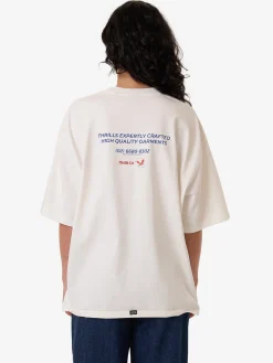 Online Thrills Navigate Oversized Tee - Chalk