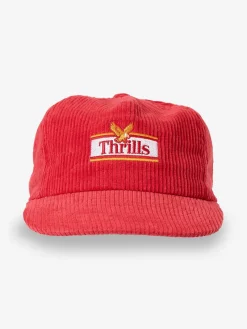 Clearance Thrills Never Stop 5 Panel Cap - Racing Red RacingRed