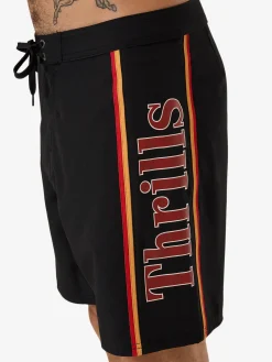 Outlet Thrills Never Stop Boardshort - Black