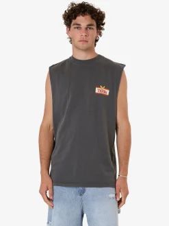 Discount Thrills Never Stop Merch Fit Muscle Tee - Merch Black MerchBlack