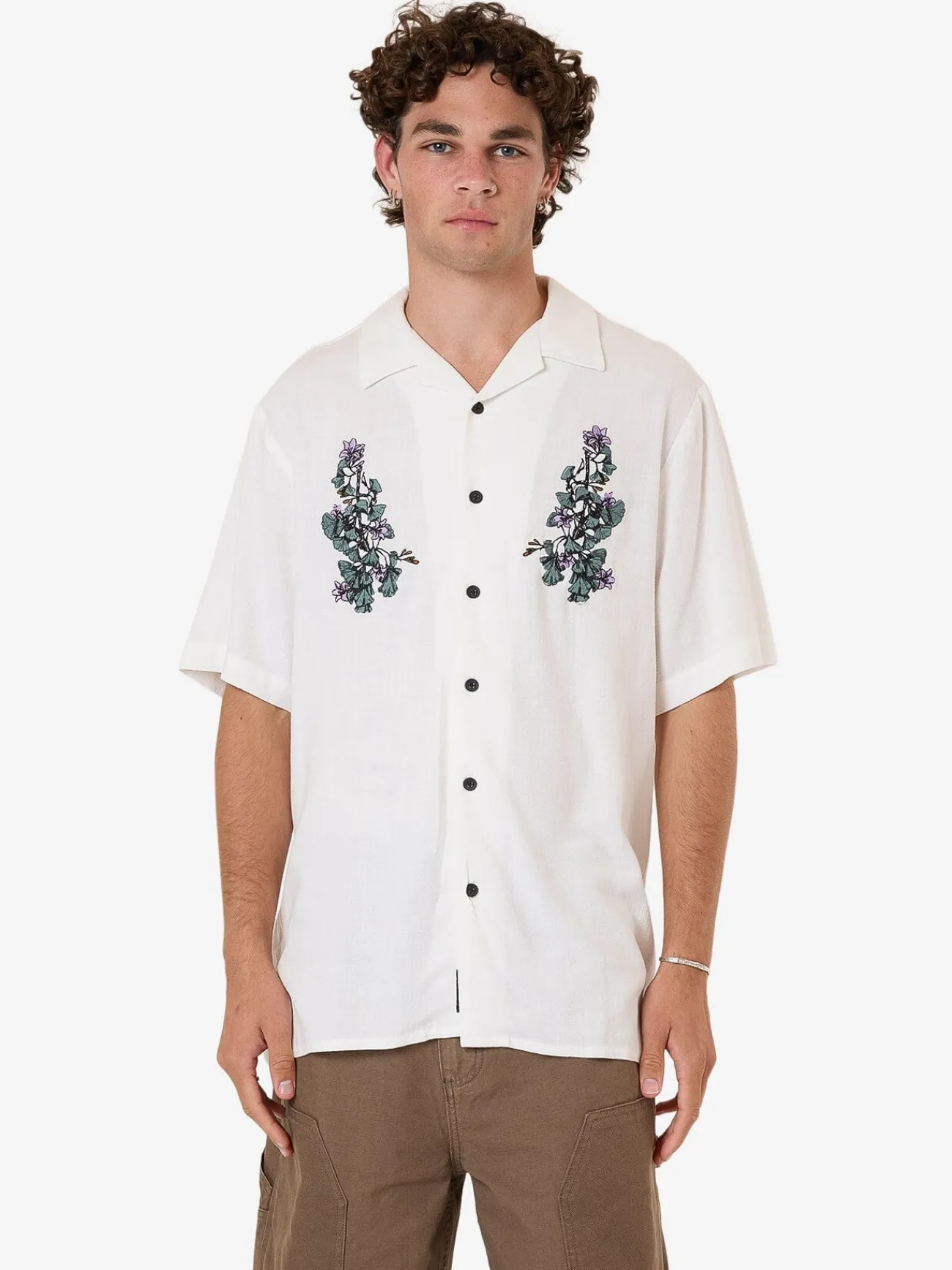 New Thrills New Growth Bowling Shirt - Heritage White HeritageWhite