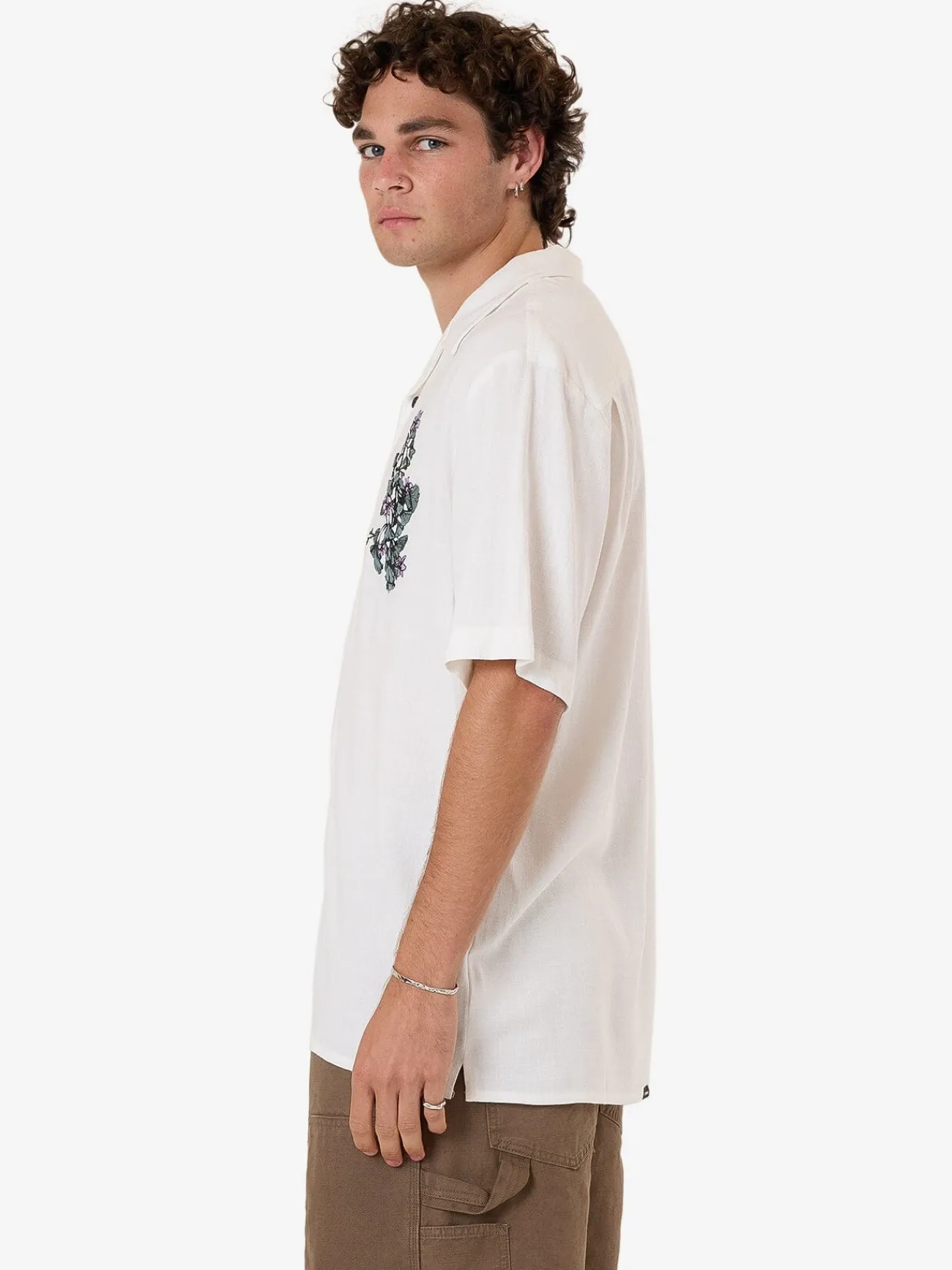 New Thrills New Growth Bowling Shirt - Heritage White HeritageWhite
