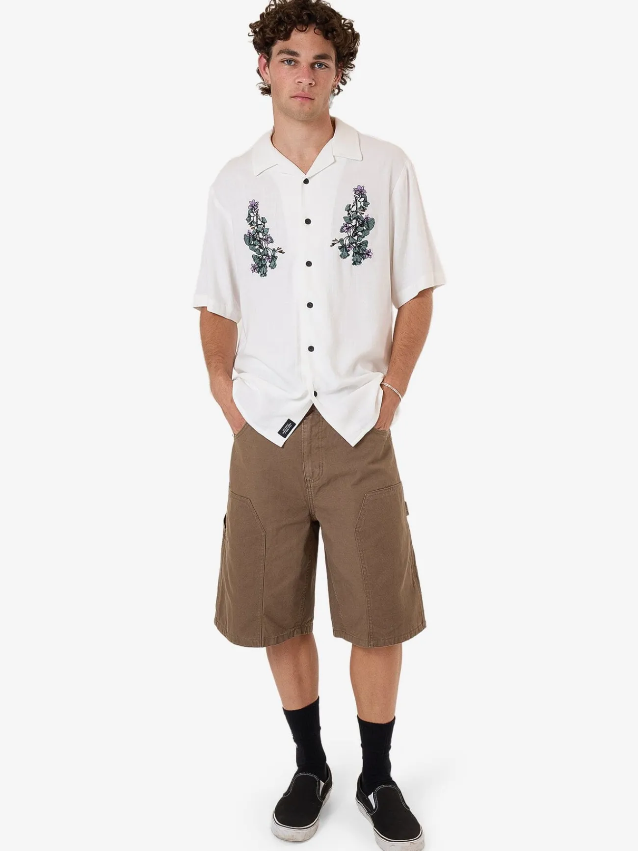 New Thrills New Growth Bowling Shirt - Heritage White HeritageWhite