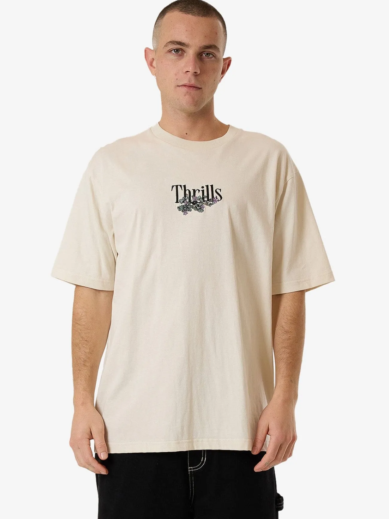 Online Thrills New Growth Oversize Fit Tee - Heritage White HeritageWhite
