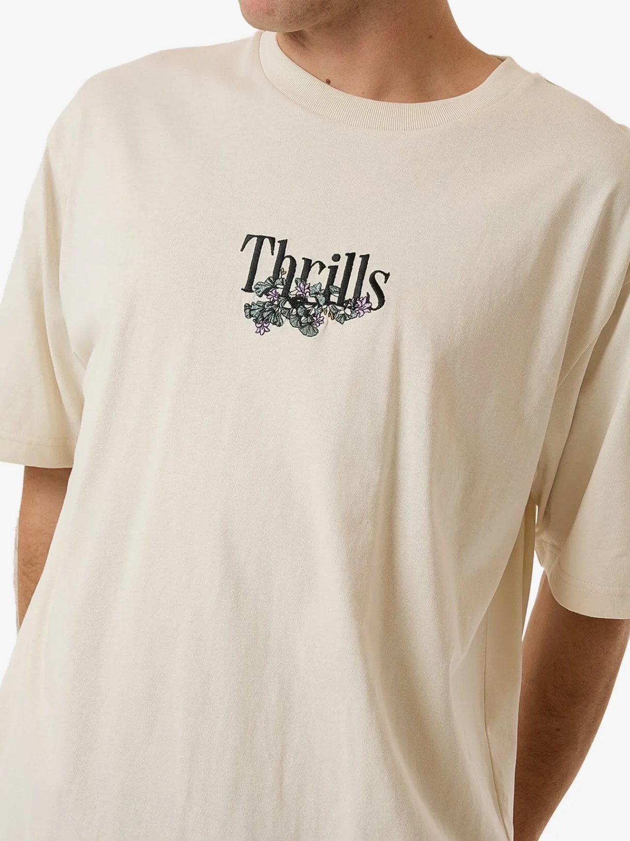 Online Thrills New Growth Oversize Fit Tee - Heritage White HeritageWhite