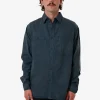 Online Thrills New Issue Long Sleeve Work Shirt - Petrol