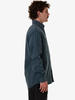 Online Thrills New Issue Long Sleeve Work Shirt - Petrol