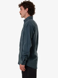 Online Thrills New Issue Long Sleeve Work Shirt - Petrol