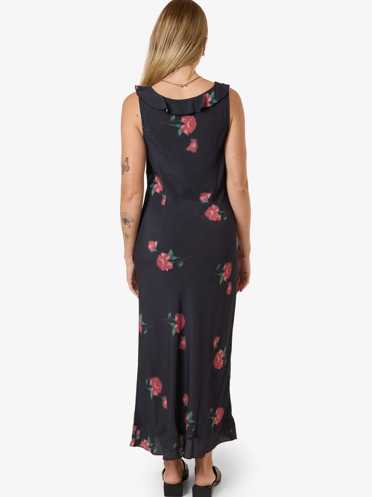 Sale Thrills No Promises Juliette Midi Dress - Black