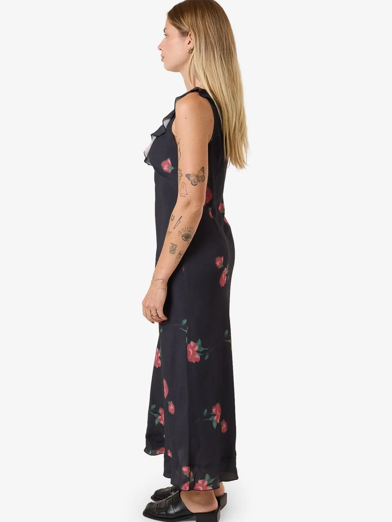 Sale Thrills No Promises Juliette Midi Dress - Black