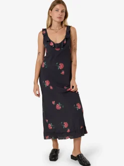 Sale Thrills No Promises Juliette Midi Dress - Black