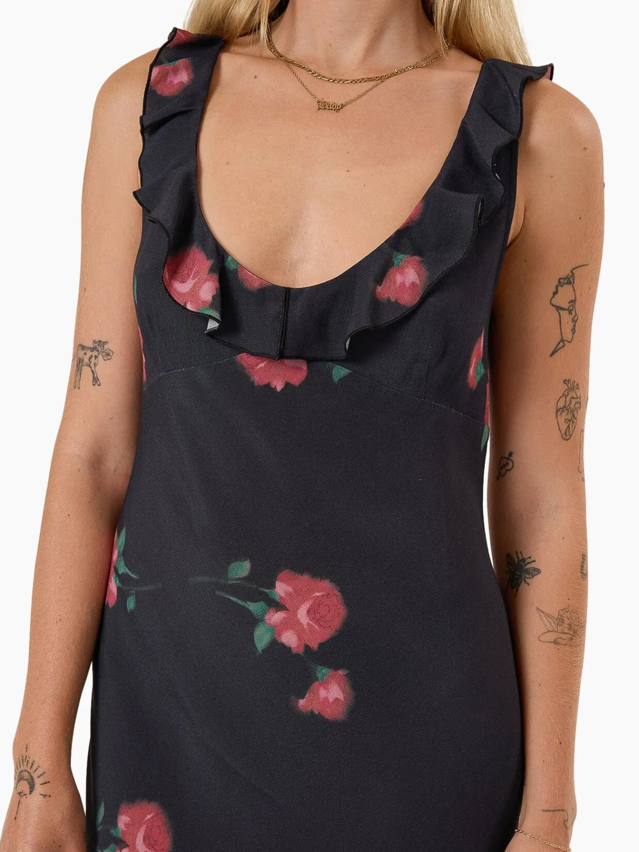 Sale Thrills No Promises Juliette Midi Dress - Black