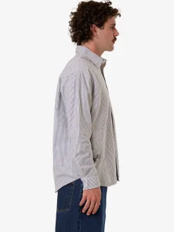 New Thrills Occasions Filter Long Sleeve Shirt - Black Stripe BlackStripe
