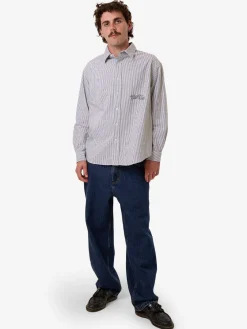 New Thrills Occasions Filter Long Sleeve Shirt - Black Stripe BlackStripe