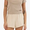 Online Thrills Olivia Pinstripe Elastic Short - Tofu
