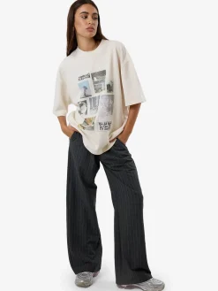 Sale Thrills One Way Or Another Oversized Tee - Heritage White HeritageWhite