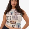 Hot Thrills One Way Or Another Sabrina Tank - Heritage White HeritageWhite