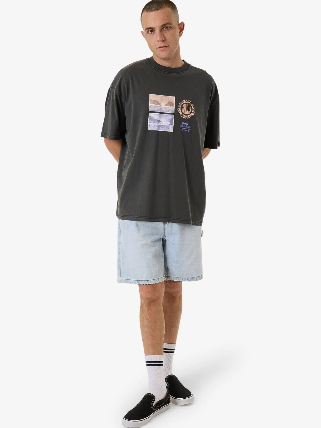 Sale Thrills Other Realities Box Fit Oversize Tee - Merch Black MerchBlack