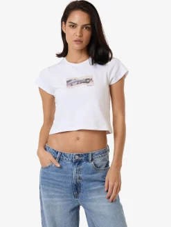 Fashion Thrills Paradise Wheels Mini Tee - White