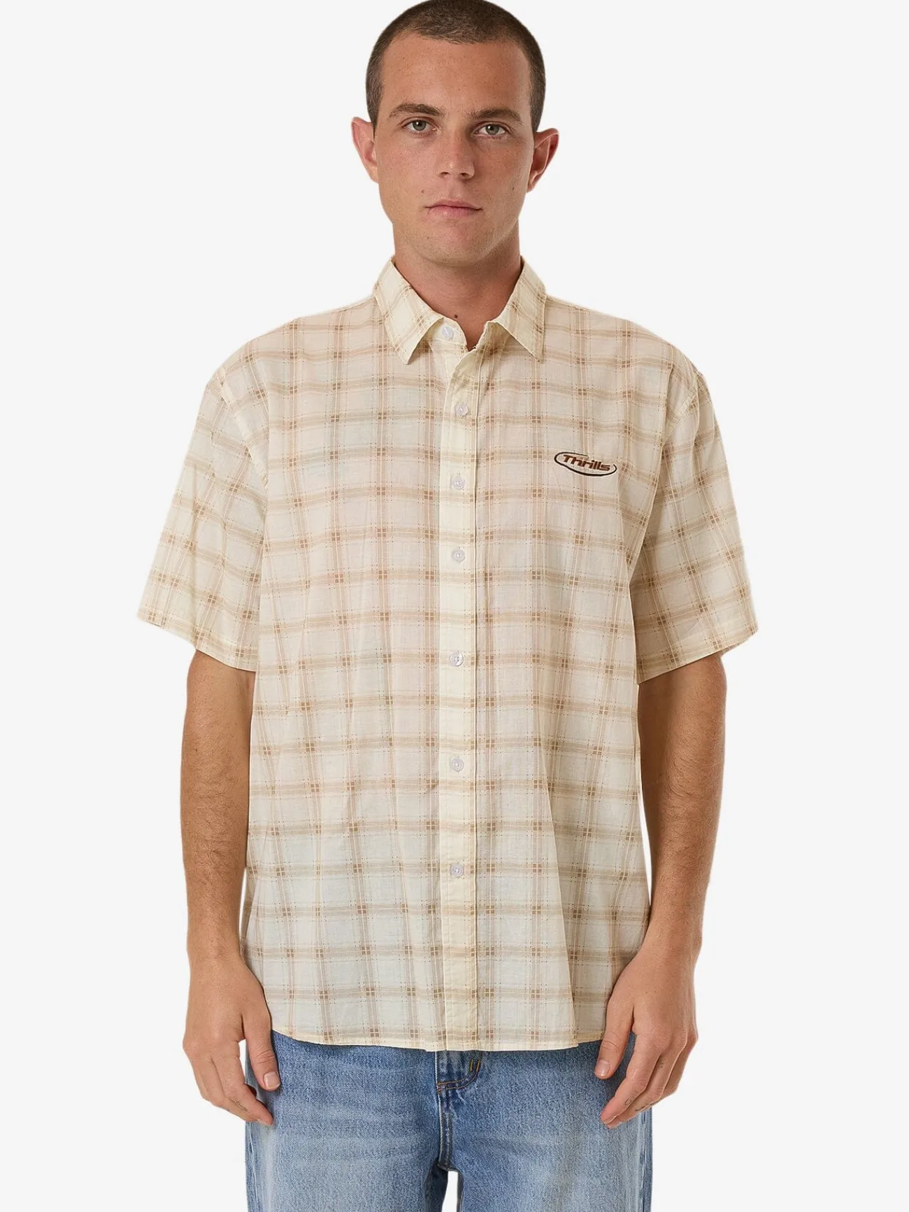 Fashion Thrills Pharm Short Sleeve Shirt - Desert