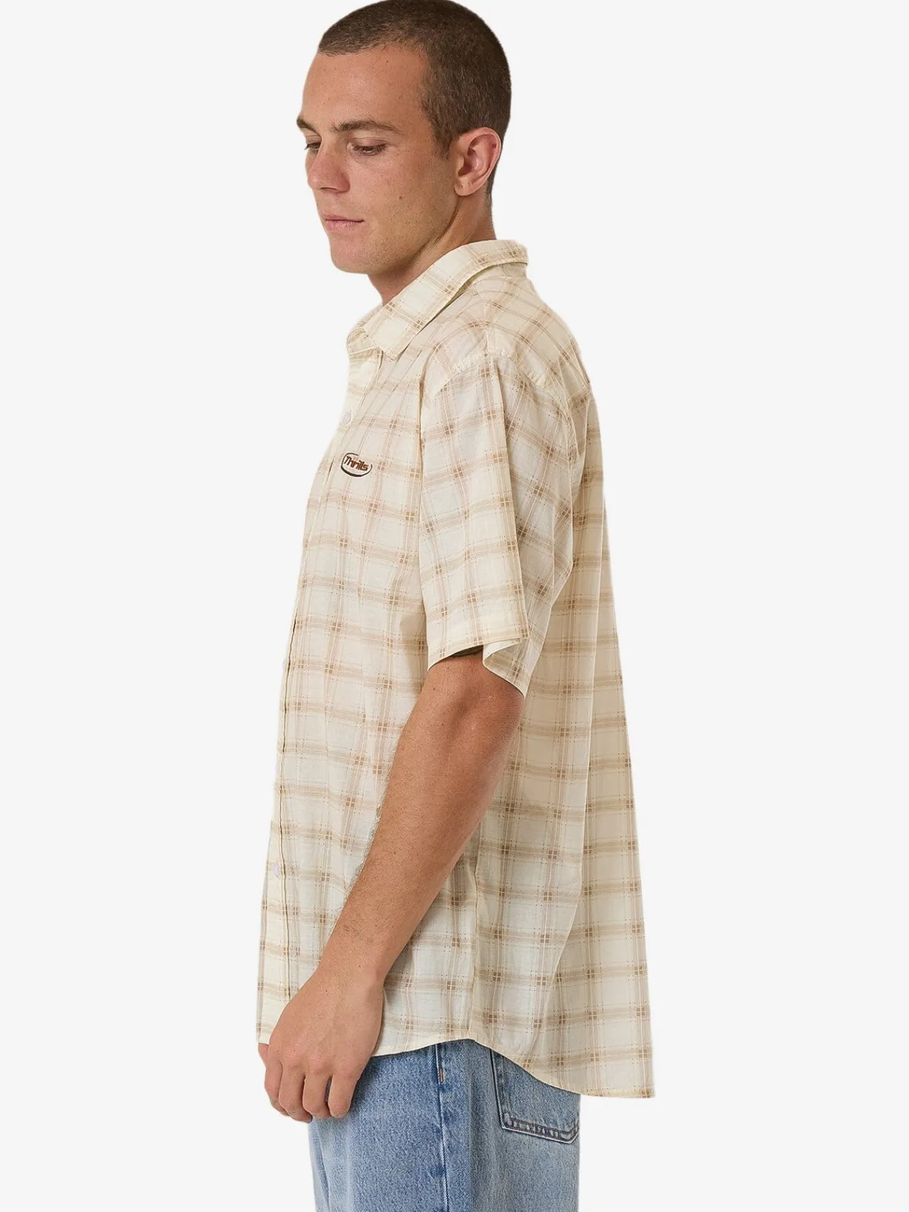 Fashion Thrills Pharm Short Sleeve Shirt - Desert