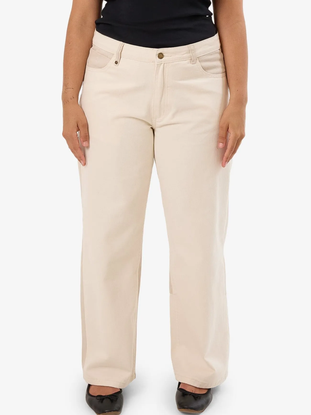 Online Thrills Pieces Billie Low Jean - Alabaster