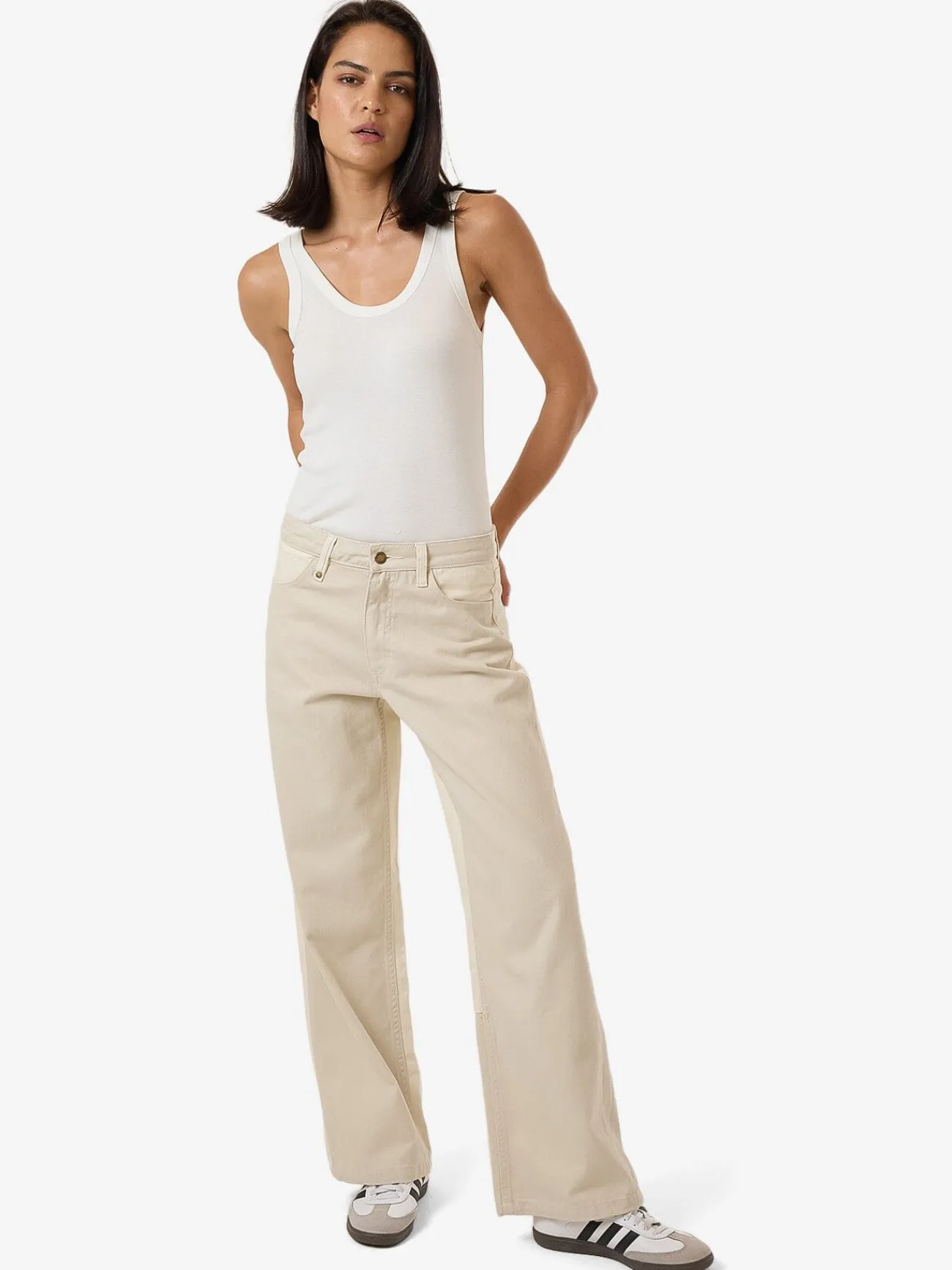 Online Thrills Pieces Billie Low Jean - Alabaster