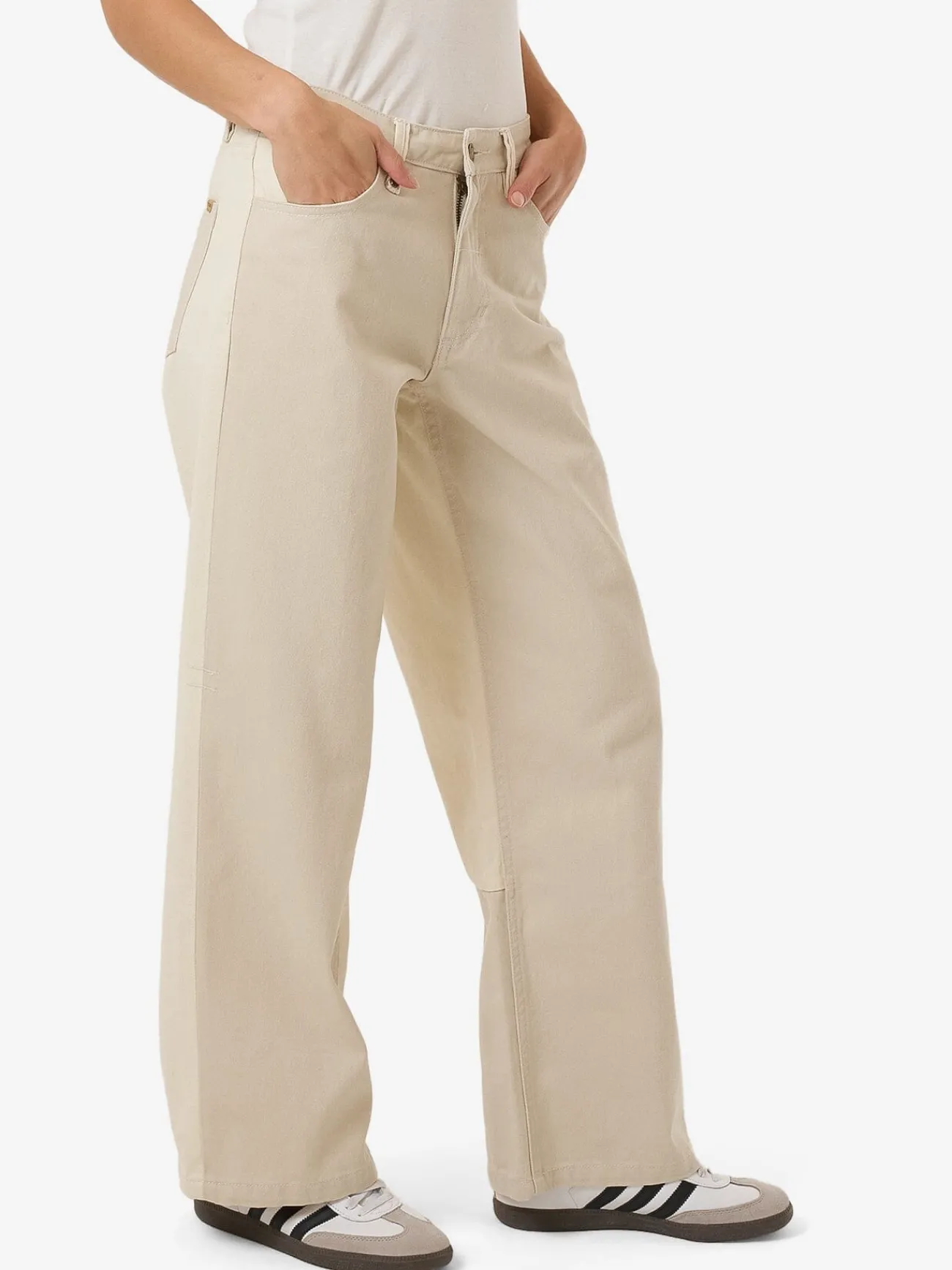 Online Thrills Pieces Billie Low Jean - Alabaster