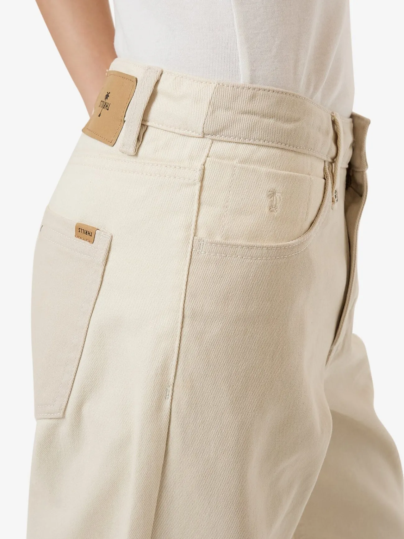 Online Thrills Pieces Billie Low Jean - Alabaster