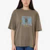 Hot Thrills Planet Earth Oversized Tee - Tarmac