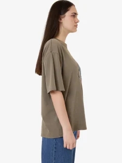 Hot Thrills Planet Earth Oversized Tee - Tarmac