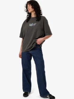 New Thrills Polished Wings Oversized Tee - Merch Black MerchBlack