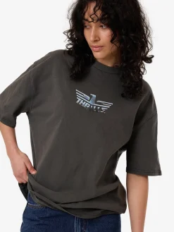 New Thrills Polished Wings Oversized Tee - Merch Black MerchBlack