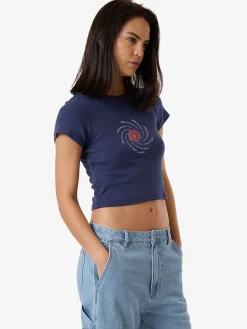 Outlet Thrills Poppy Portal Mini Tee - Estate Blue EstateBlue