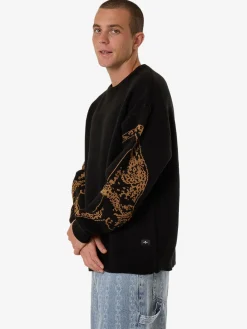 Discount Thrills Power Trip Crew Knit - Black