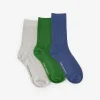 Clearance Thrills Professional Reality 3 Pack Sock - Elm Green - Snow Marle - Blue Ashes BlueAshes