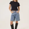 Outlet Thrills Reagan Slouch Short - Vintage Stone Blue VintageStoneBlue