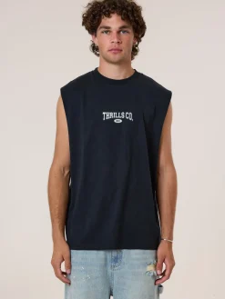 Fashion Thrills Recruit Merch Fit Muscle Tee - Washed Black WashedBlack