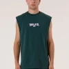 Online Thrills Recruit Merch Fit Muscle Tee - Forest Green ForestGreen
