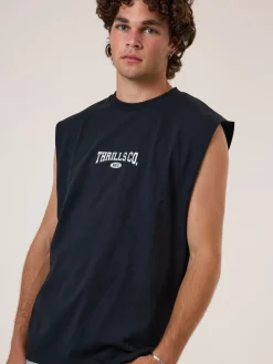 Fashion Thrills Recruit Merch Fit Muscle Tee - Washed Black WashedBlack