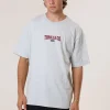 New Thrills Recruit Oversize Fit Tee - Snow Marle SnowMarle