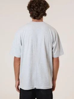 New Thrills Recruit Oversize Fit Tee - Snow Marle SnowMarle