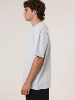 New Thrills Recruit Oversize Fit Tee - Snow Marle SnowMarle