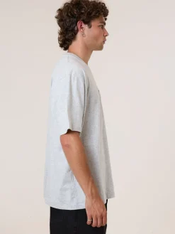 New Thrills Recruit Oversize Fit Tee - Snow Marle SnowMarle