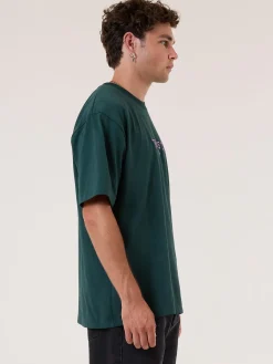 Sale Thrills Recruit Oversized Fit Tee - Forrest Green ForrestGreen
