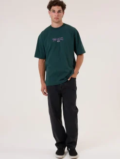 Sale Thrills Recruit Oversized Fit Tee - Forrest Green ForrestGreen