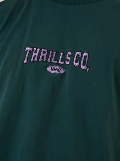 Sale Thrills Recruit Oversized Fit Tee - Forrest Green ForrestGreen